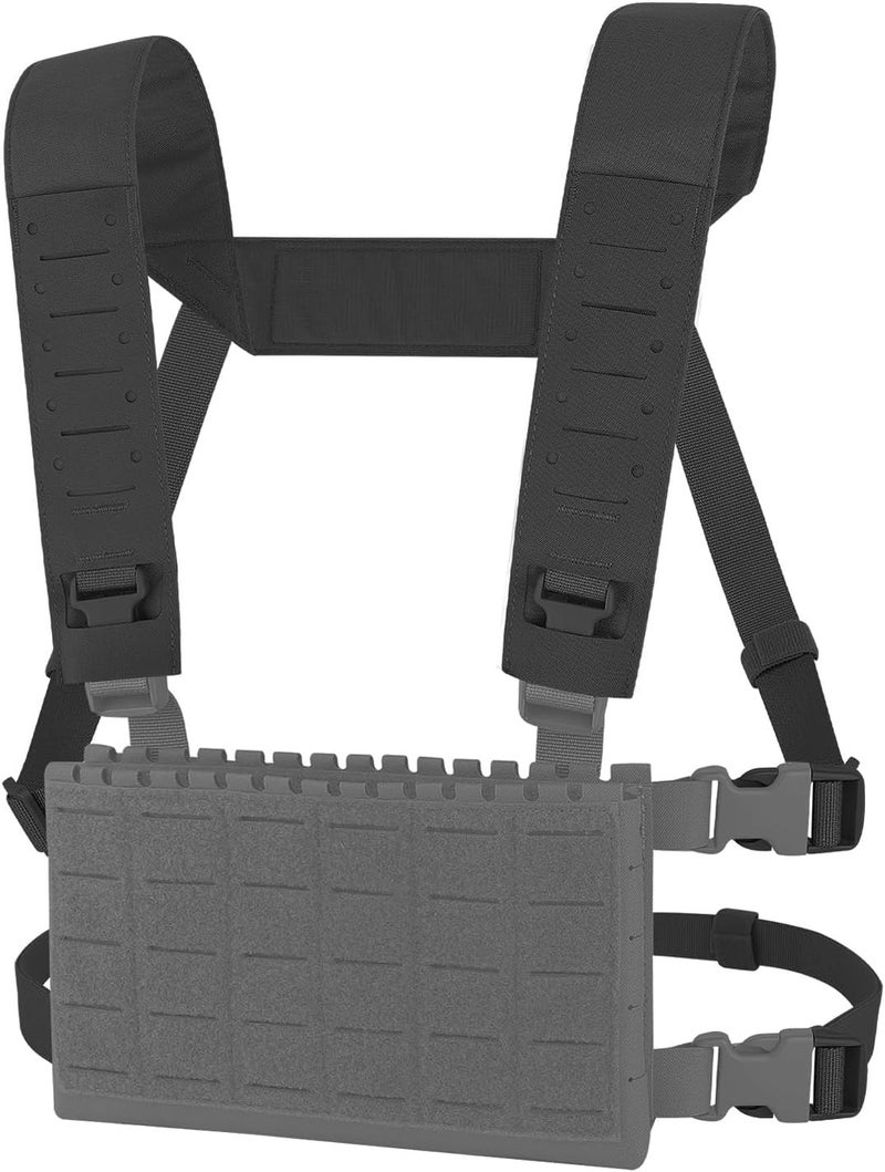 KRYDEX Laser Cut Shoulder Strap H Harness and Back Strap with Quick Release Buckles for MK3 MK4 MK5 Chest Rig - Image 1